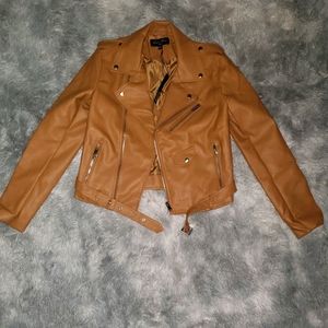 Faux leather jacket
